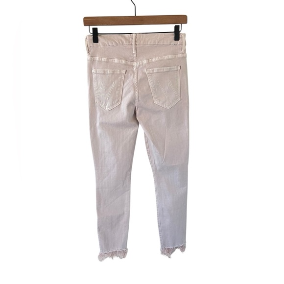MOTHER Women's Skinny Jeans in Cream - Picture 5 of 8